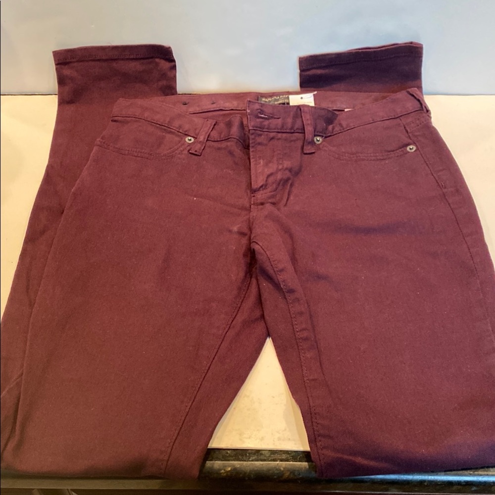 NWT Banana Republic Skinny Fit Deep Purple Jeans